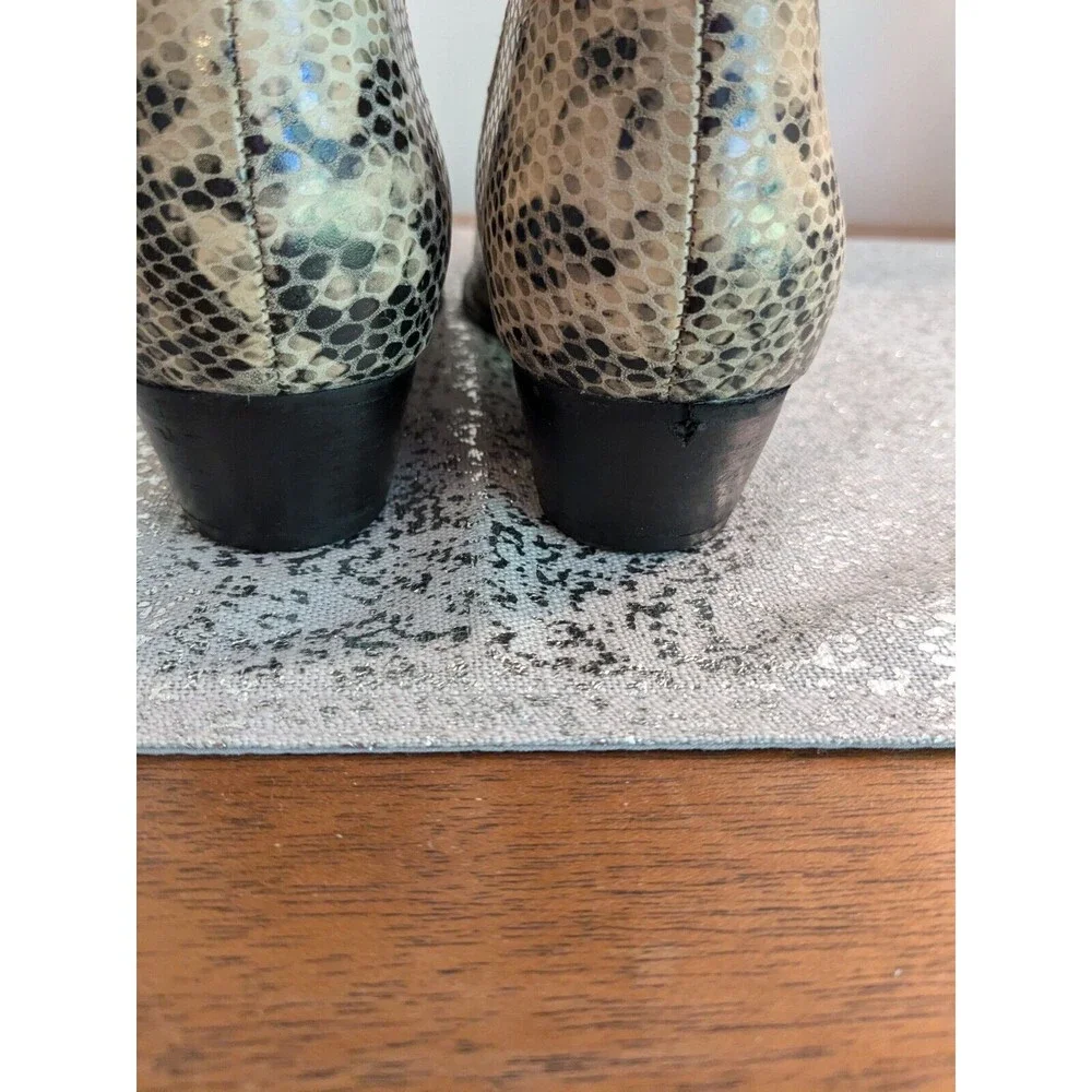 Seychelles Bootie Women 6.5 Waiting For You Chelsea Ankle Boot Leather Snakeskin